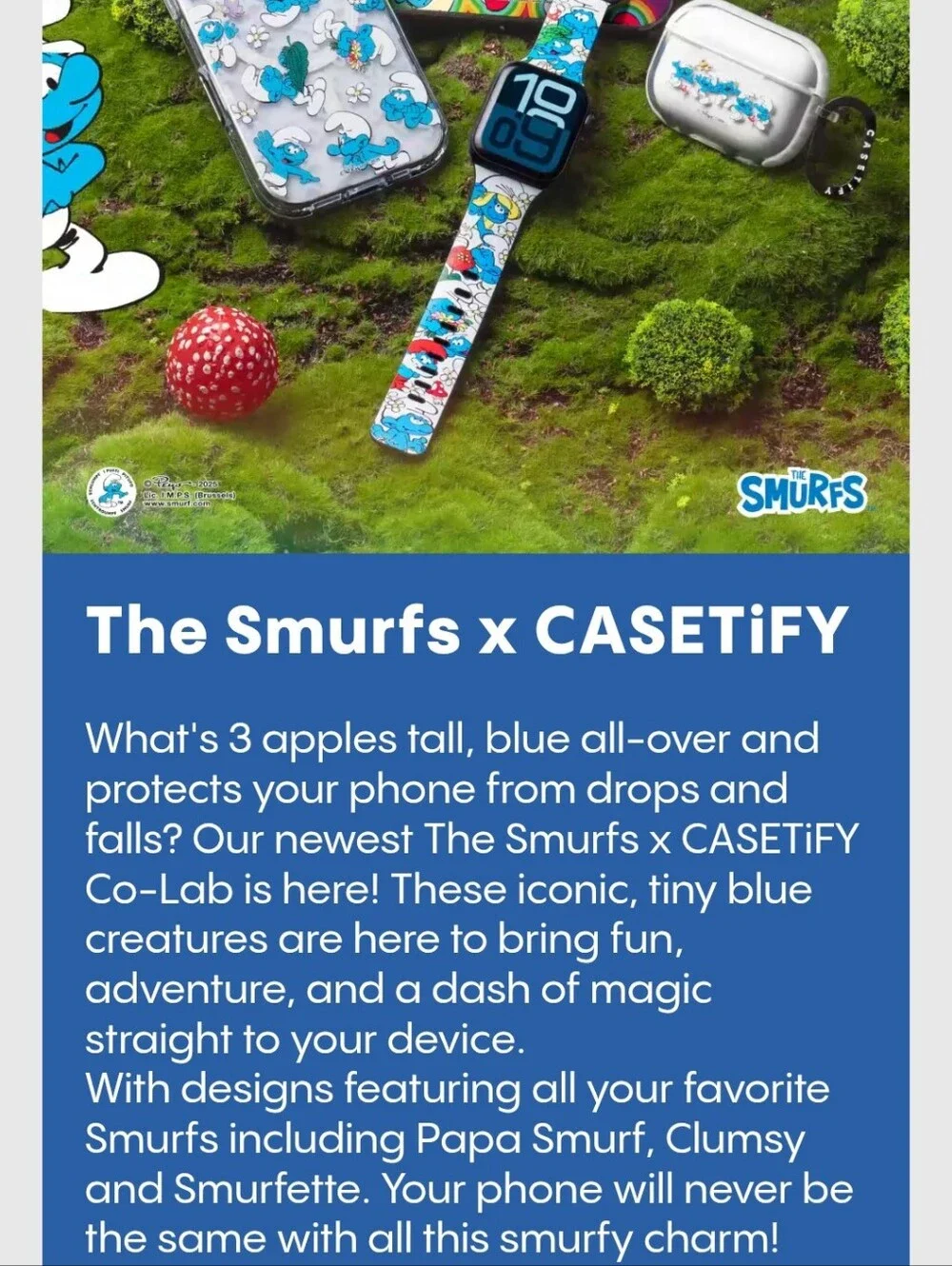 Casetify SMURFS LIMITED EDITION SAMSUNG 25 EDGE
